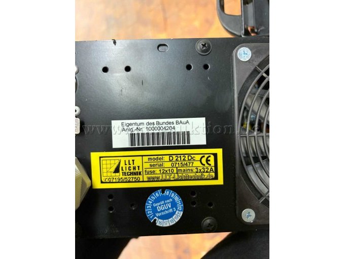 Dimmer LLT D212D, Typenschild 1