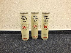 Gesamtansicht der Zollauktion drei Dosen Tennisbälle WTV TOUR 2.0 von Wilson