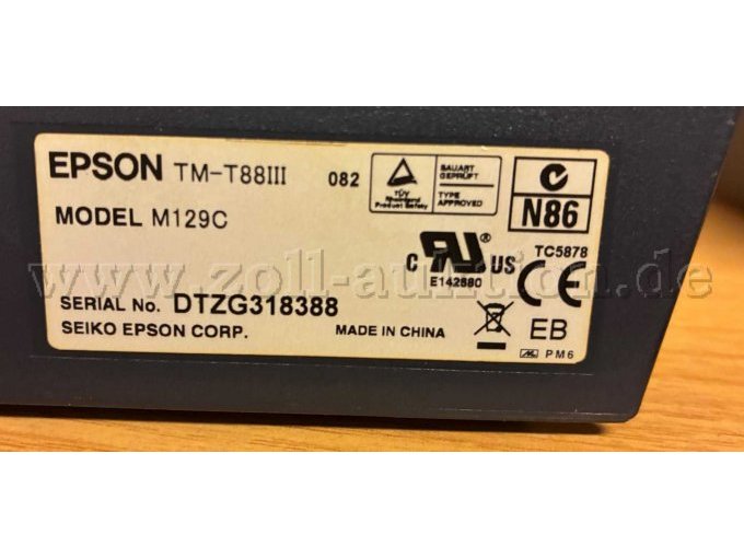 Typenschild mit CE-Kennzeichen