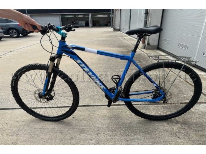 Fahrrad blau seite