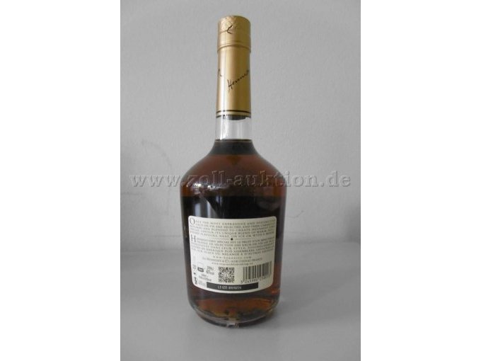 Detailansicht Herstellerangaben Hennessy Cognac