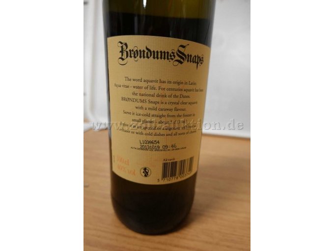Brondrums Snaps Rückansicht
