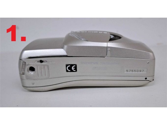 1. Olympus Mju Zoom 140, Unterseite