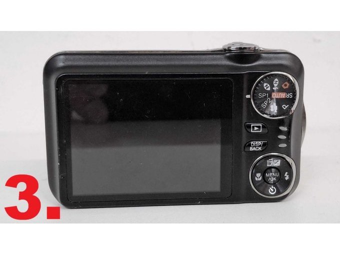 3. Fujifilm Finepix T210, Rückseite