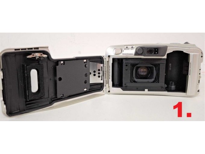 1. Olympus Mju Zoom 140, Filmfach