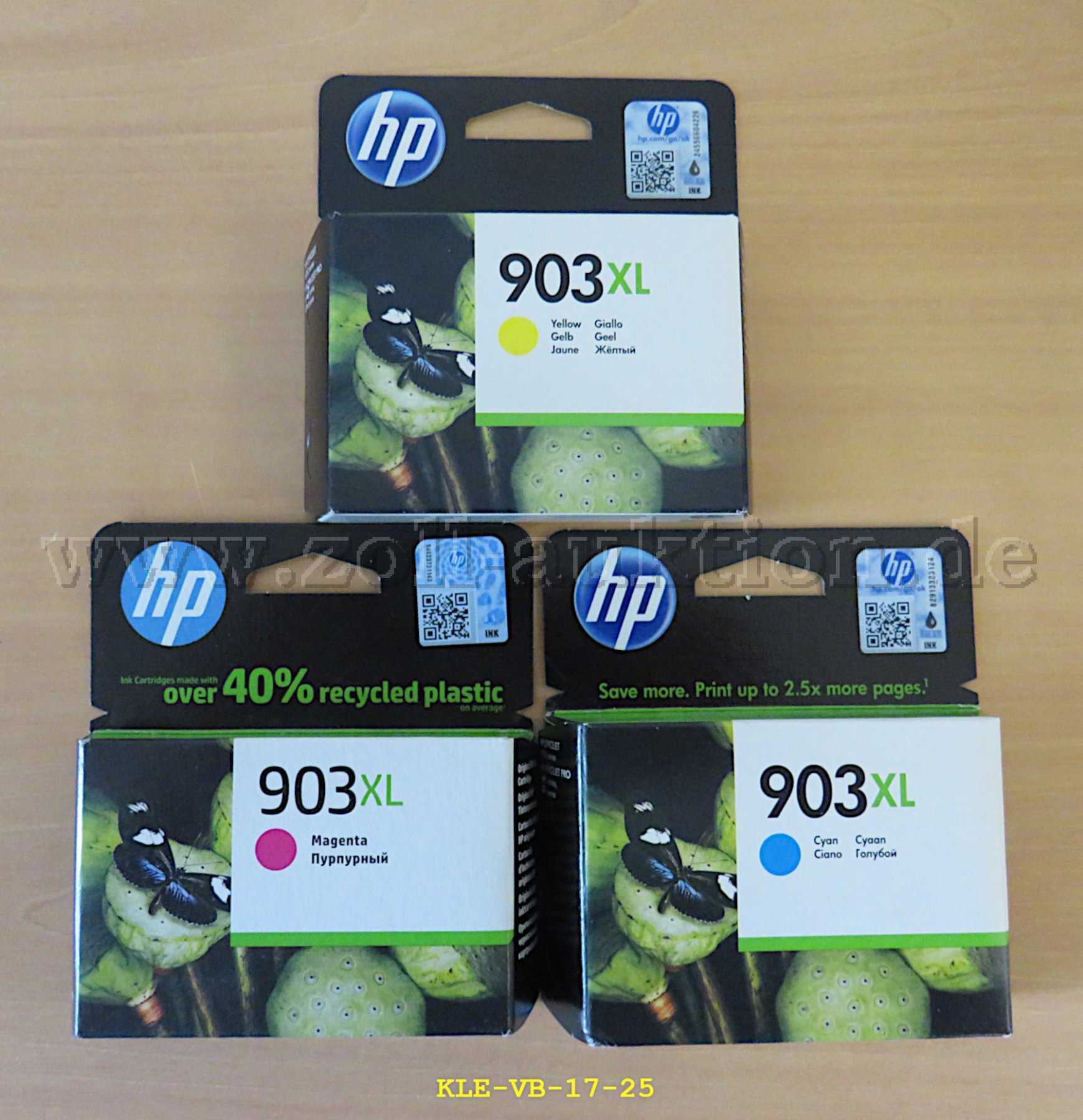3 HP 903XL tinte T6M03AE BGX; T6M07AE BGX; T6M11AE BGX