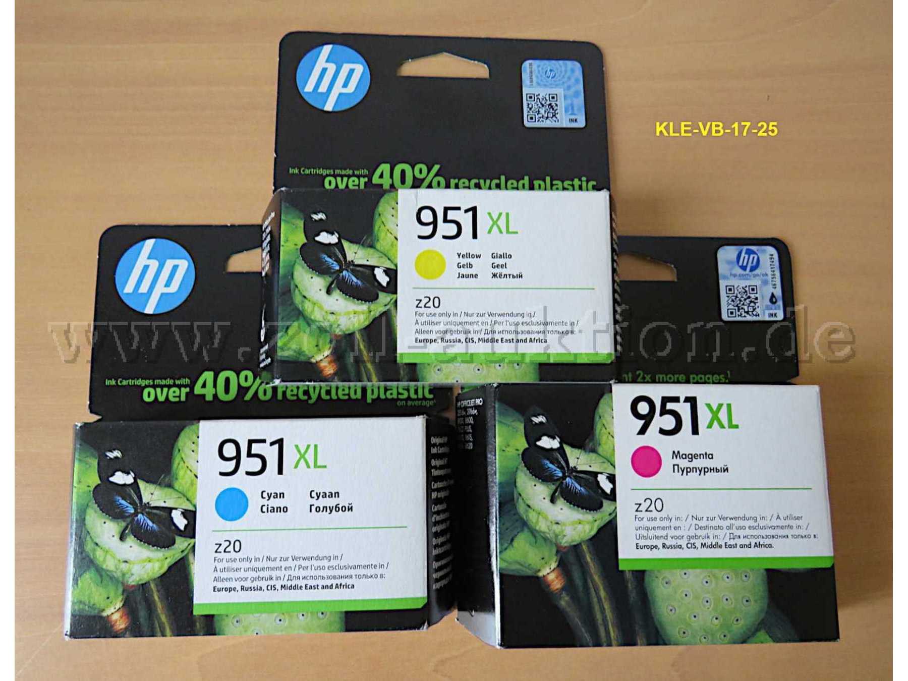 3 Patronen HP 951 XL