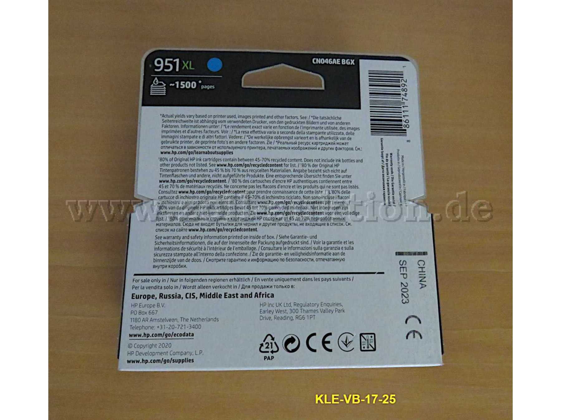 Rückseite Produktinfo