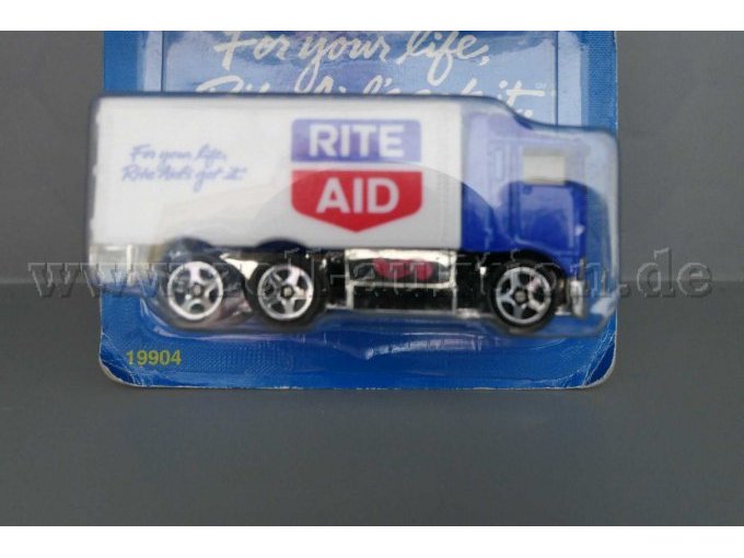 3 Hot Wheels-modelauto's: The Beatles Hiway Hauler en 2 Rite Aid-vrachtwagens, schaal 1:64 – foto 5 – kavel bij Zoll-Auktion, Halle (Saale)