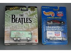 Hot Wheels The Beatles Hiway Hauler und 2 Rite Aid Truck Gesamtansicht