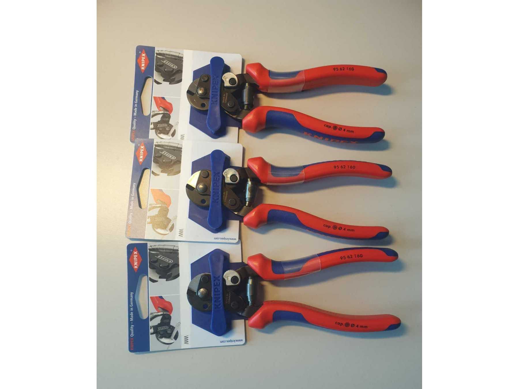 3 x Knipex Drahtseilschere (95 62 160)