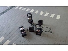 3 Feuerwehr Handscheinwerfer mit 2 Ladestationen