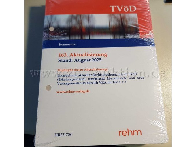 Lose-Blatt-Lieferungen TVöD 163 Aktualisierung