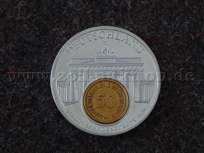European Currencies Medaille mit Brandenburger Tor