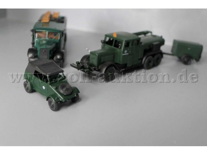 Modellfahrzeuge Feuerschutzpolizei, 1:87 Gesamtansicht Modellfahrzeuge Feuerschutzpolizei, 1:87 Gesamtansicht