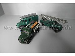 Modellfahrzeuge Feuerschutzpolizei, 1:87 Gesamtansicht