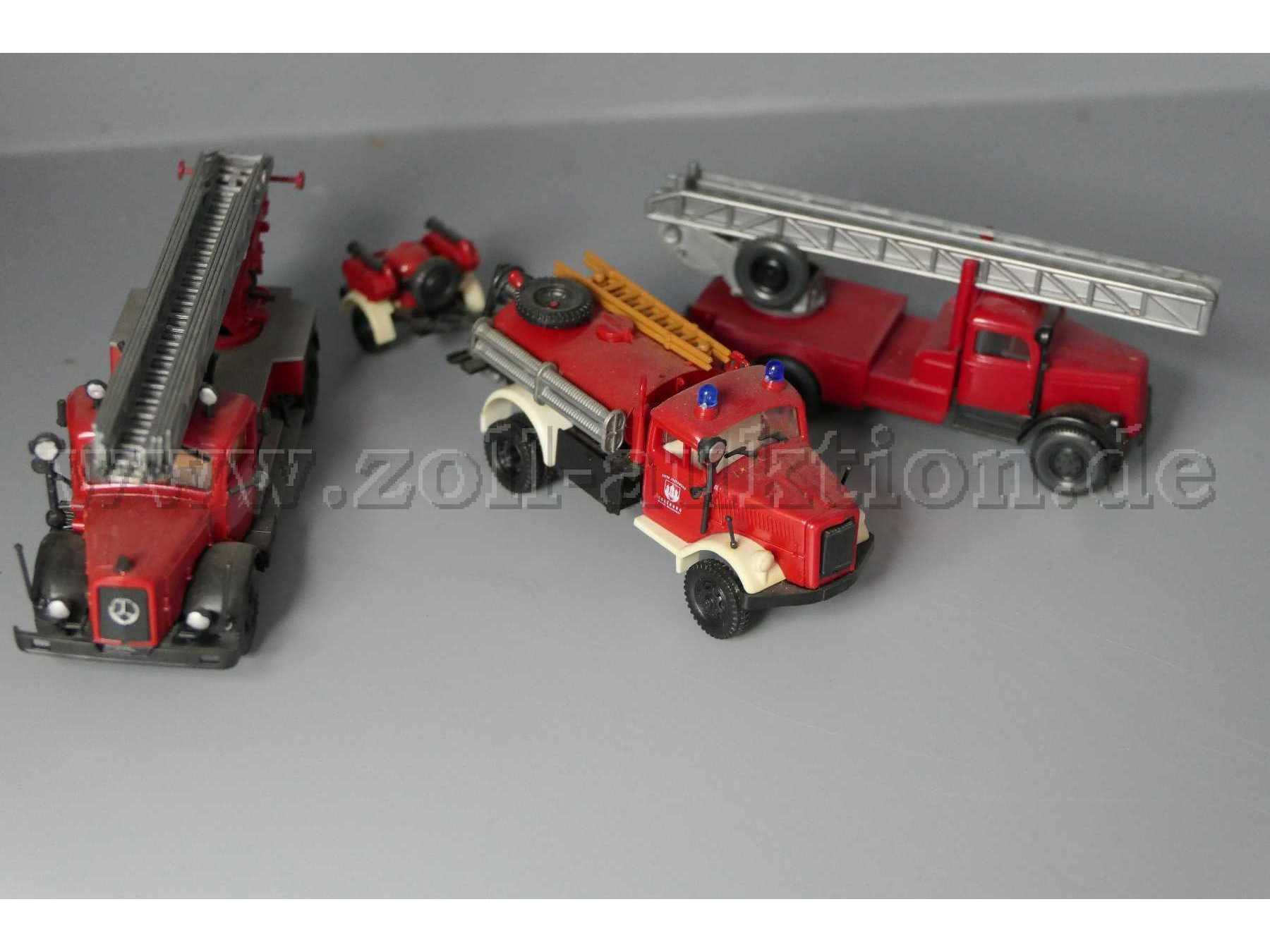 Modellfahrzeuge Feuerwehr Leiterwagen, 1:87 Gesamtansicht
