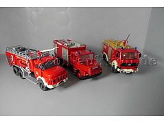 MB FLF 8000, MB TLF 48/50 und Scania 83607 GTLF Gesamtansicht