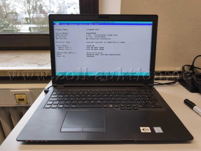 BIOS Information (Beispielfoto)