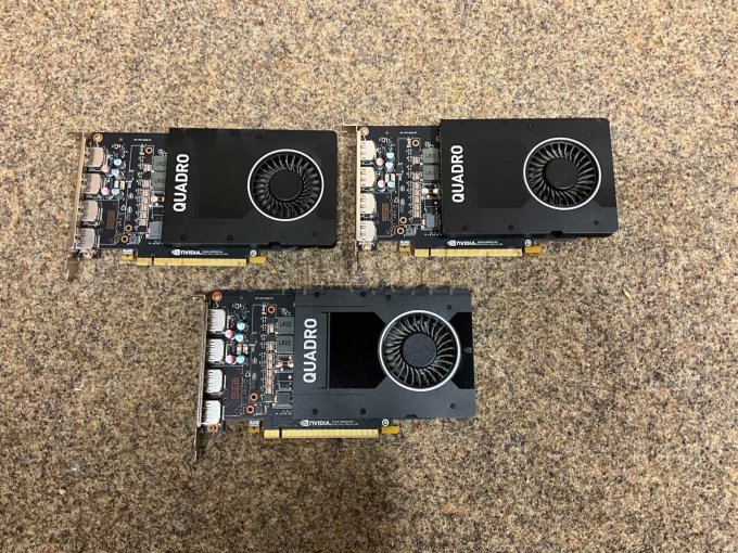 3x PNY NVIDIA Quadro P2000 Grafikkarten