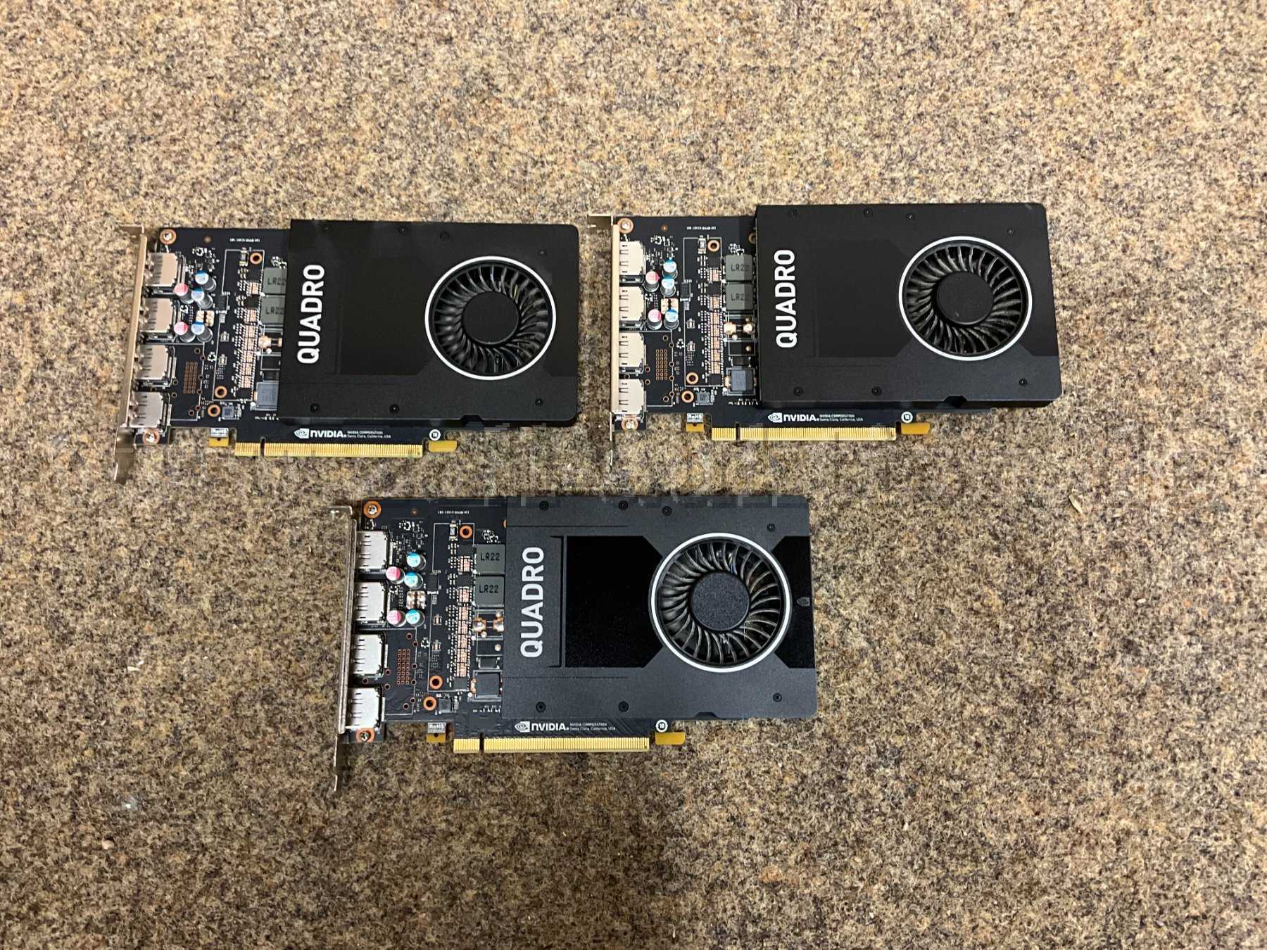 3x PNY NVIDIA Quadro P2000 Grafikkarten