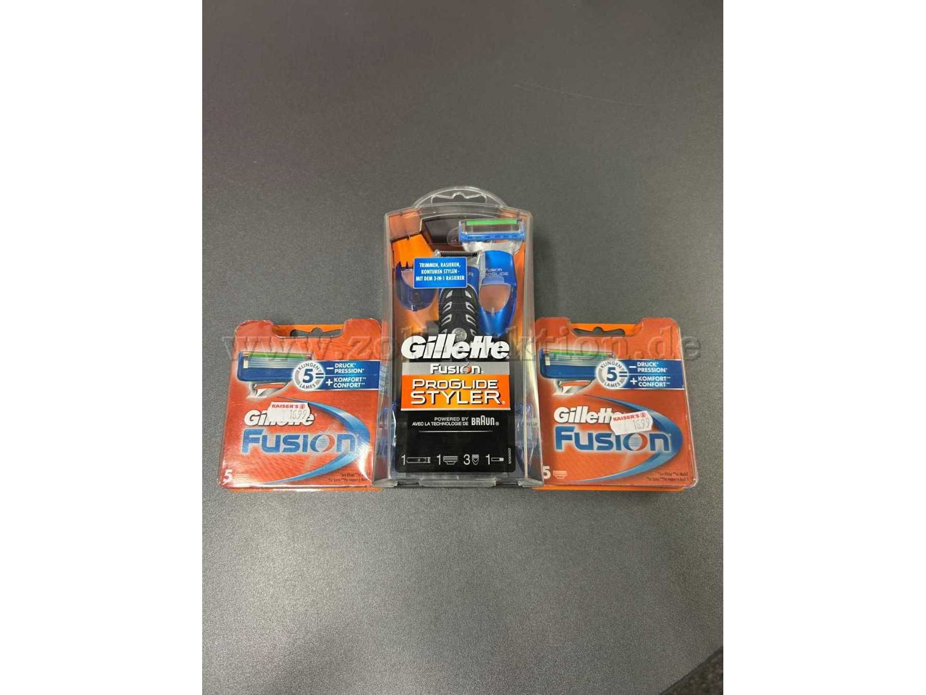 Gillette Fusion ProGlide Styler u. Klingen