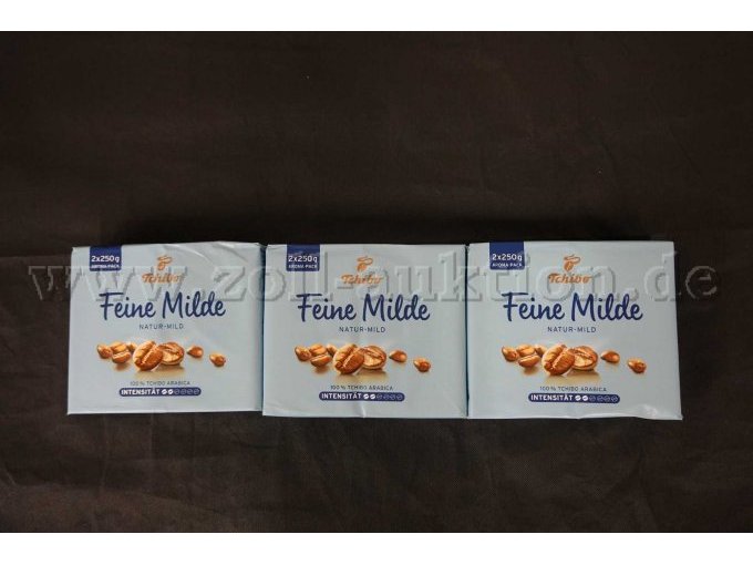 3 Pakete Tchibo Feine Milde gemahlen á 500g