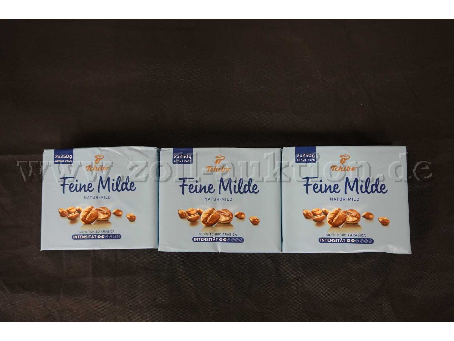 3 Pakete Tchibo Feine Milde gemahlen á 500g