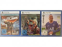 PS5-Spiele "Star Wars Outlaws", "Devil May Cry" und "Fifa 22"