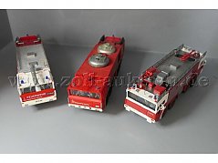 Preiser Modellfahrzeuge, Faun FhFw und 2x Magirus FhFw, 1:87 Gesamtansicht