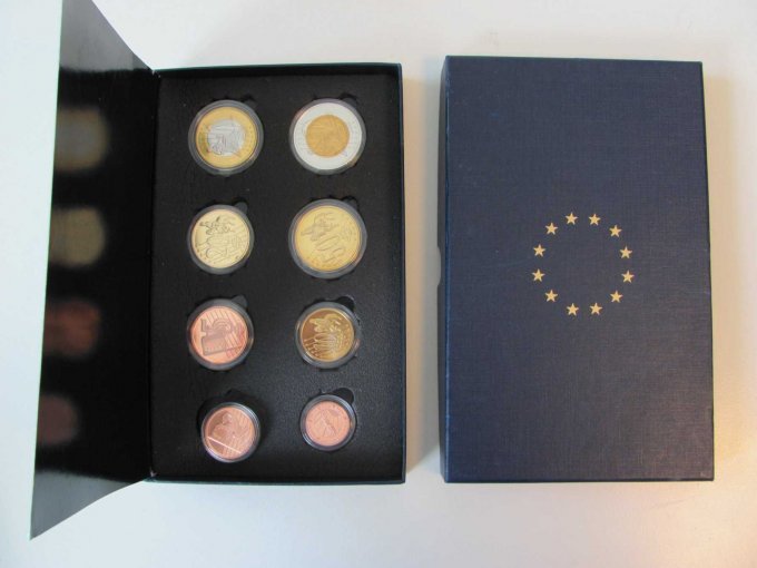 Euro-Probe Box mit Münzen