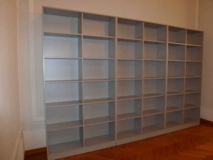 3 Regale 6 OH Siberfarbend Seitenansicht