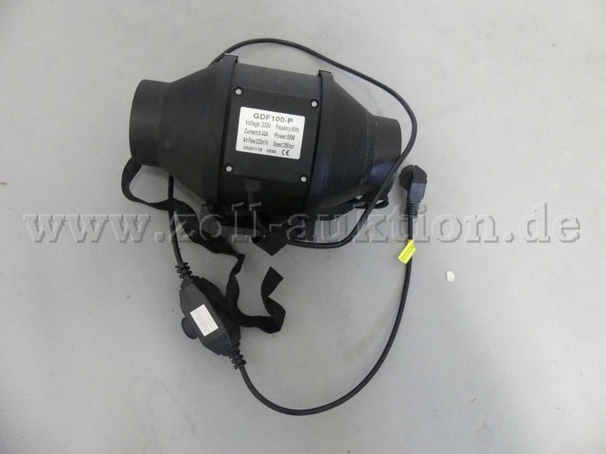 Ansicht 1 Rohrventilator 2 GDF100-P