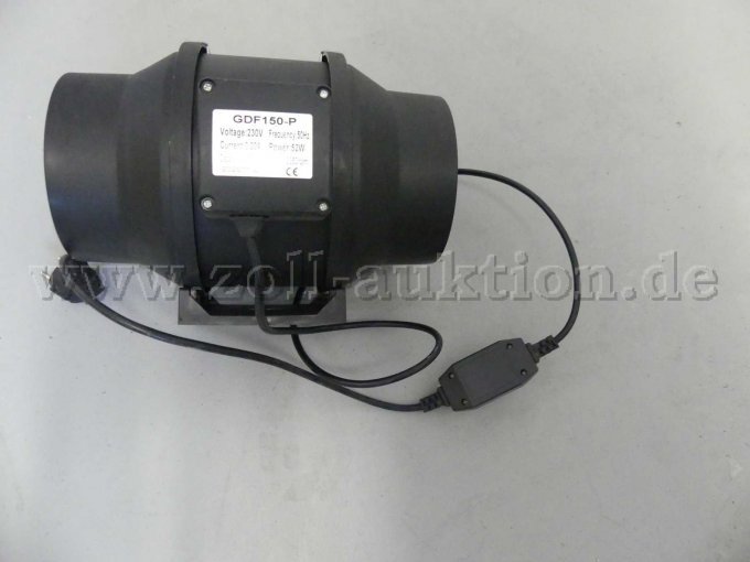 Ansicht 1 Rohrventilator 3 GDF150-P