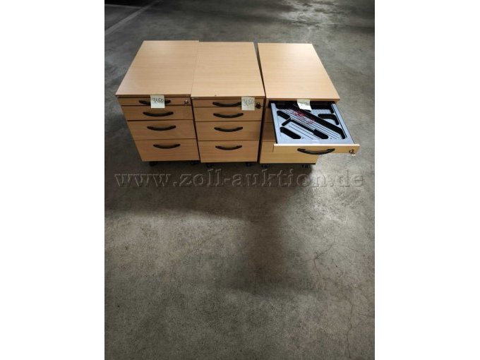 Rollcontainer Materialauszug offen