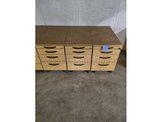 3 Rollcontainer Buche 3 Rollcontainer Buche