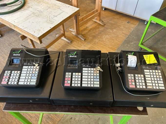 3 Sampos Registrierkassen Model ECR-120 – kavel bij Zoll-Auktion, Pfullingen