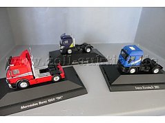 Herpa MB 1850 SK, IVECO Eurotech 380 und MAN 19-462 Gesamtansicht