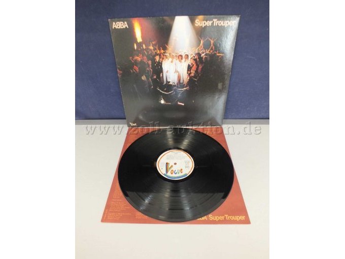 Detailansicht der LP "Super Trouper" ohne Hülle