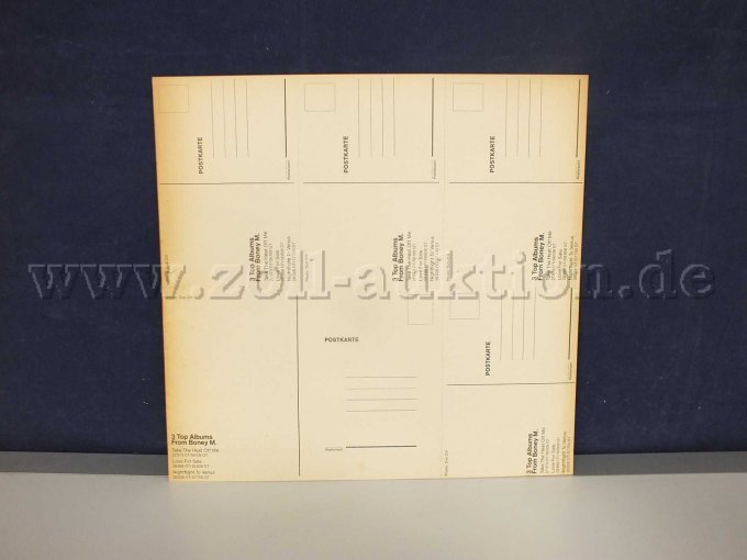 Rückseite der Postkarte zur LP