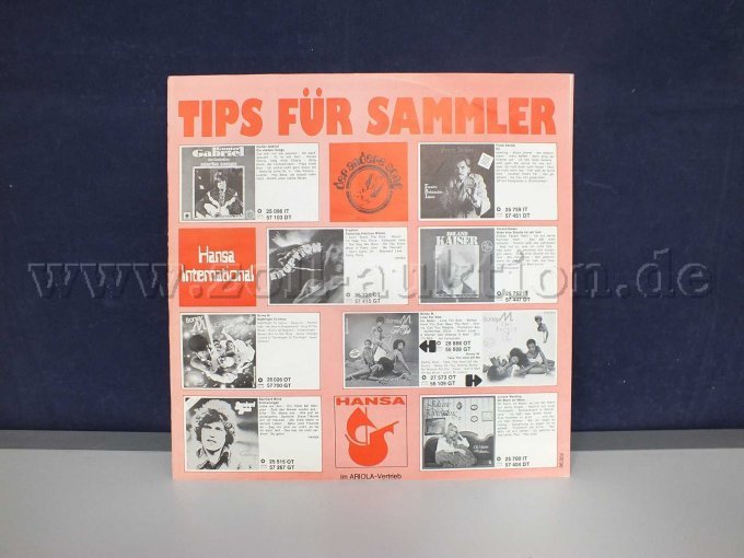 Detailaufnahme der Schutzhülle zur LP "Nightflight To Venus" Rückseite