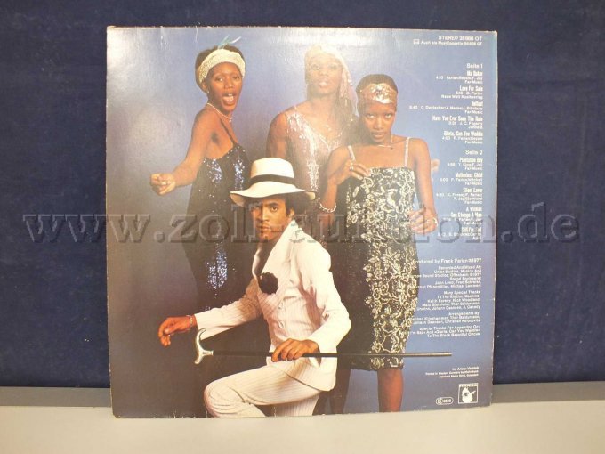 Ansicht des Covers "Love For Sale" von hinten, mit Beschädigungen