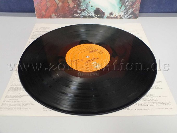 Detailansicht der LP "Bat Out Of Hell" ohne Hülle