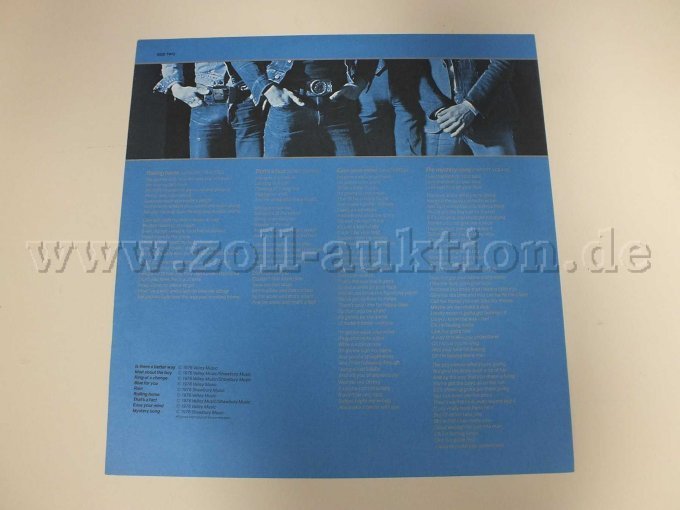 Originalposter zur LP "Blue For You", Vorderseite mit Beschädigungen