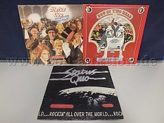 Gesamtansicht der LPs Status Quo, mit Beschädigungen