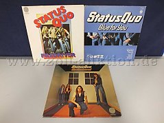 Gesamtansicht der LPs Status Quo, mit Beschädigungen