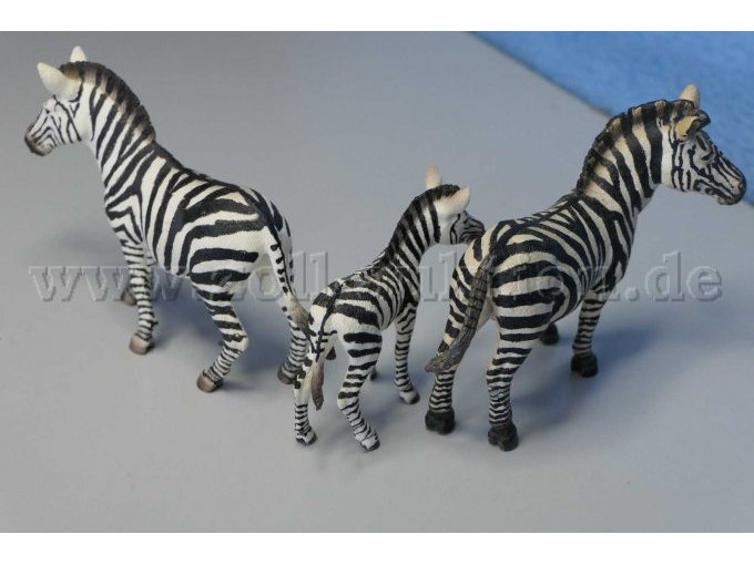 Schleich Zebrafamilie Gesamtansicht von hinten