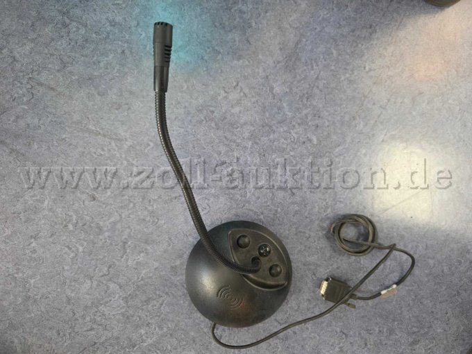 Schwanenhals Tischmikrofon mit PTT Taste