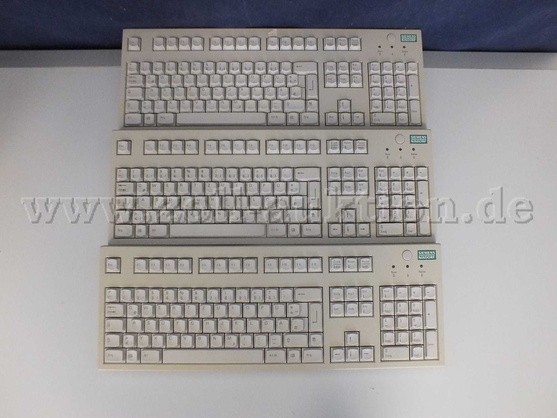 Gesamtansicht der Auktion Siemens Nixdorf Tastaturen S26381-K200-V120 von vorne