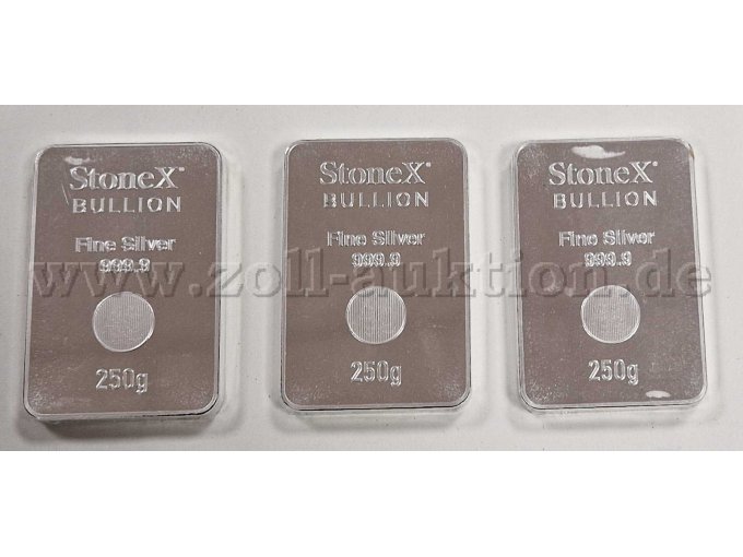 StoneX BULLION Fine Silver 999.9 250g